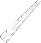 Kable Kontrol Cable Tray- 5 Feet Long - 4" Width, 4” Depth – Wire Mesh Tray Cable Management Rack Cords Organizer Cable Basket, Zinc Plated Steel NEC Approved for Network, Fiber Optic, Cabling