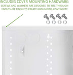 Legrand - OnQ 14 Inch Cable Management, In-Wall 20-Gauge Media Box, Structured Wiring Enclosure with 2.5 Inch Openings for Wires, Glossy White, EN1400