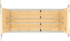 Rev-A-Shelf 5" Pullout Wooden Bakeware Organizer w/Ball Bearing Soft-Close for Full Height Base Kitchen Cabinets, Foil Wrap/Tray Divider, Min Opening Width of 5.5", 447-BCBBSC-5C