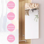 Generic Hideaway Closet Mirror, Retractable Full Length Mirror, 51"" x 16"" Wall Mounted Mirror, Suitable for Bedroom, Locker Room, Cloakroom - Rose Gold