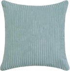 Haven & Glow Decorative Throw Pillow Cover – Square Cushion Case with Zipper | Modern Sofa, Couch & Bed Accent Pillow Covers for Living Room, Bedroom & Home Decor | 18 x 18 inches – Blue – 2 Pc