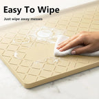 Mateeylife Under Sink Mats for Kitchen Waterproof 31"X22", Undersink Protectors，Silicone Mat Cabinet Liner, Under Sink Organizer for Bathroom and Kitchen，Boot Tray Pet Food Mat, Khaki
