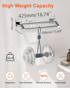 Alise Bath Double Towel Bars,Towel Holder Towel Racks for Bathroom Lavatory,16 Inch SUS304 Stainless Steel Towel Hanger Towel Rail Wall Mount,Polished Chrome