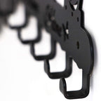 Deveosa Key Hooks Holder for Wall Decorative - Small Black Entryway Welcome Home Sign Key Hanging Hangers Wall Mounted Racks