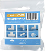 D-Line Cord Cover Accessory Pack - Only for use with 0.78in (W) x 0.39in (H) Lengths