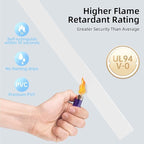 Delamu Cord Hider for Wall Mounted TV, 57in Paintable Cable Cover System, Self-Adhesive Cable Management Raceway Kit Hides 2-3 Wires, Baseboard Wire Hider Easy Installation, W 0.95 H 0.55in, White