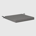 WestinTrends Solace Outdoor Patio Kitchen Dining Chair Square Seat Cushions Set of 4, 19 x 17, Grey