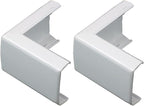 Wiremold Plastic Nonmetallic Raceway, Extending Power, On-Wall Outside Elbow, White, NMW8 (Pack of 2)
