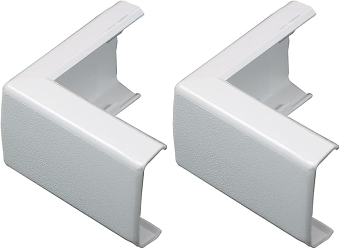 Wiremold Plastic Nonmetallic Raceway, Extending Power, On-Wall Outside Elbow, White, NMW8 (Pack of 2)