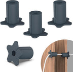 4PCS 5/8" Wall Grommets for Starlink mini Cable,Star Link Accessories Compatible with Starlink Mount for Streaming organizing Protecting Cords,Feed-Through bushings for 5/8 inch Hole(Grey)