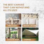 ZUPERIA Canvas Drop Cloth for Painting (Size 4' x10' Feet Pack of 4) Painters Drop Cloth for Painting, Furniture & Floor Protection, All Purpose Thick Canvas tarp with Double Stitched Edges