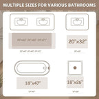 Uphome Bathroom Runner Rug, Distressed Tribal Farmhouse Blush Pink Bathroom Mat, Large Bathroom Rugs Non Slip Washable, Oriental Retro Boho Bath Mat Runner for Bathtub Sink Hallway, 24x59 inch