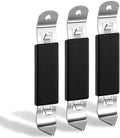 KTOJOY 3 Pack Magnetic Bottle Openers Stainless Steel Flat Bottle Opener, Solid and Beer Openers Small Bottle Opener Can Tapper with Magnet for Camping and Traveling
