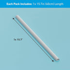 D-Line 15.7in TV Cord Hider, Patented Half Round Cable Cover, Hide Wall Mount TV Wires, Hinged One-Piece Cable Concealer, Adhesive, Decorative Raceway - 0.78in W x 0.39in H x 15.7in L - White