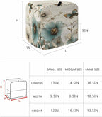 Spring Flowers Stand Mixer Dust Cover with Storage Pocket & Handles, Fits All Tilt Head & Bowl Lift Botanical Butterfly Kitchen Appliance Cover Organizer Vintage Farmhouse Bag Accessories, 6-8 Quart