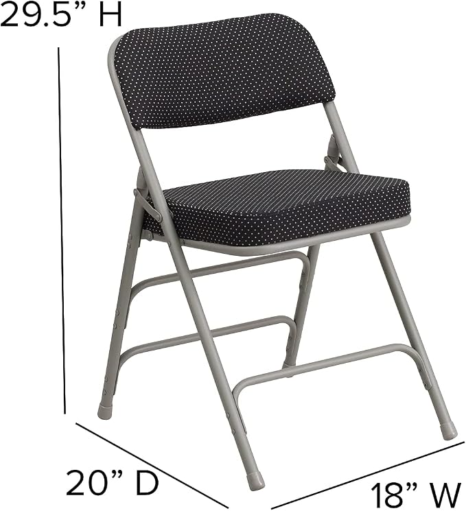 Flash Furniture HERCULES Series Premium Curved Triple Braced & Double Hinged