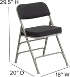 Flash Furniture HERCULES Series Premium Curved Triple Braced & Double Hinged