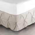 Nestl Linen Bed Skirt Twin Size, Pinch Pleat Twin Bed Skirt, 14" Inch Drop Twin Bedskirt, Hotel Quality Linen Bed Skirts, Premium Microfiber Bedskirt for Twin Bed, Linen Twin Bed Skirt