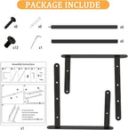Double Towel Racks for Bathroom, Towel Shelf with Double Towel Bar 24 inch, Towel Rack with Shelf for Bathroom, Stainless Steel Towel Holder Wall Mounted, Towel Storage for Bathroom Lavatory Black