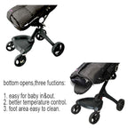 German Designed Winter Tour Waterproof Stroller Footmuff,Width Adjustable Design Fits Baby Grows Stroller Bunting Bag Toddler 6-36M,Black