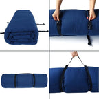 Cot Mattress Topper (Improved Thickness), Foam Quilted Pads for Camping, Soft Comfortable Sleeping Cot Mattress Pad Only, Camping Pad 75"x30" for Camp Cot/Rv Bunk/Narrow Twin Beds, Navy