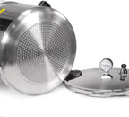 Barton 22-Quart Pressure Canner Pressure Cooker with Pressure Gauge with Rack, Induction Compatible, Steam Canner Polished 22 QT Stovetop Pot Meat, Poultry & Vegetables