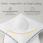 Phantoscope 18x18 Pillow Inserts, Decorative Throw Pillow Inserts with 100% Cotton Jacquard Cover, Virgin Fiber Pillow Sham Stuffer, Square Couch Cushion Pillows, Pack of 1, 18x18 Inch