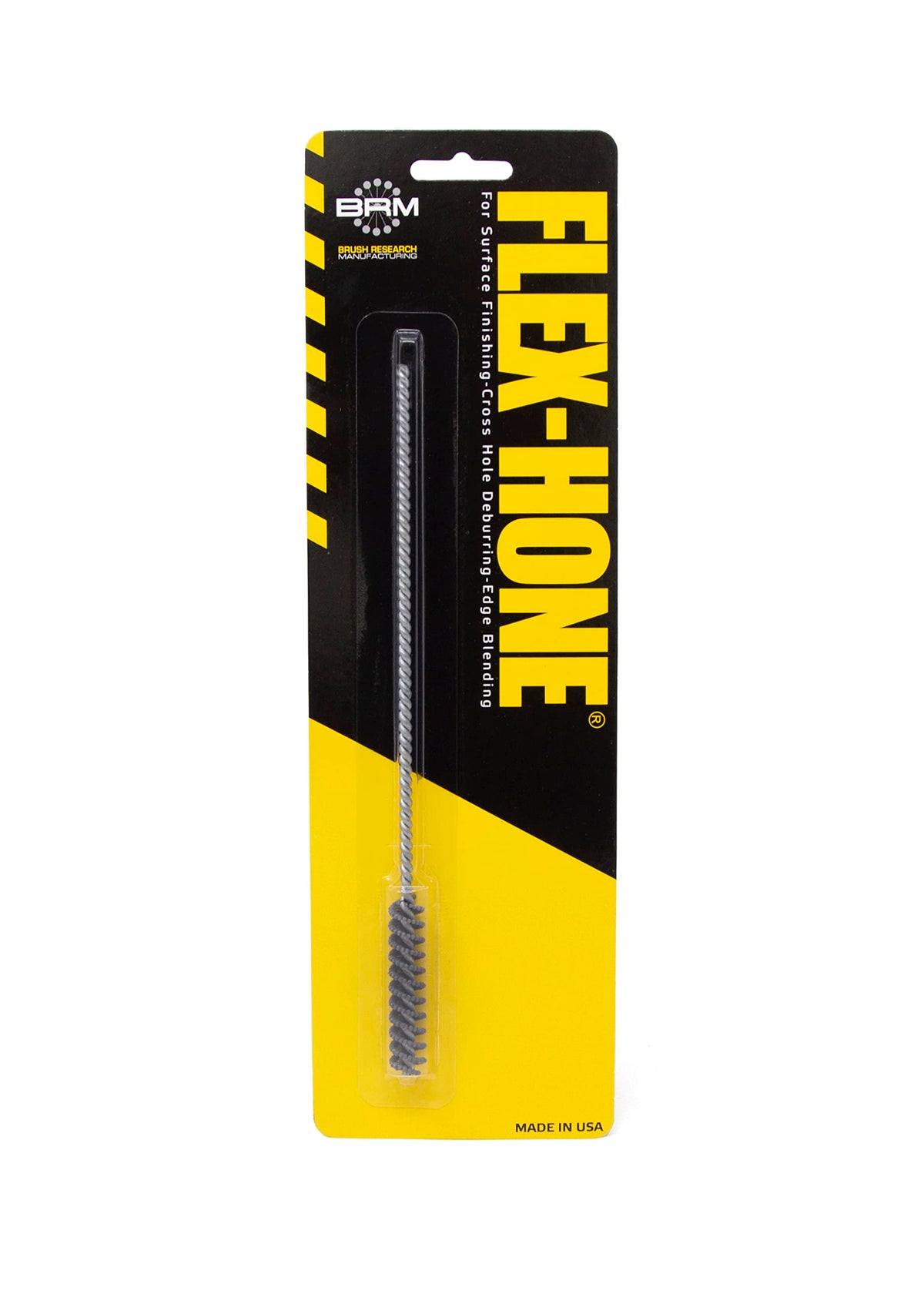 Brush Research BC9M12 FLEX-HONE®, 0.354" (9mm) Diameter, 120 Grit, Silicon Carbide, for Mild Steel, Stainless Steel, Cast Iron and Softer Ferrous Materials