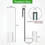 HUFEEOH 2-Pack Over The Door Hooks, Stainless Steel Door Hanger for Towels & Coats, Bathroom Towel Rack Coat Rack, Tool-Free Hooks for Hanging (White, Fits 3/8" Thick Door - T Shape 2 Pack)