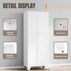 Yizosh Metal Pantry Cabinet, Cupboard