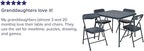 Flash Furniture Mindy Kids Navy 5 Piece Folding Table and Chair Set