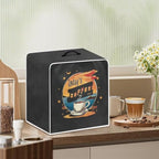Mumeson Coffee Cup Print Coffee Maker Cover, Blender Dust Cover Juice Machine Protector Covers Kitchen Appliance Case Kitchen Tool with Top Handle
