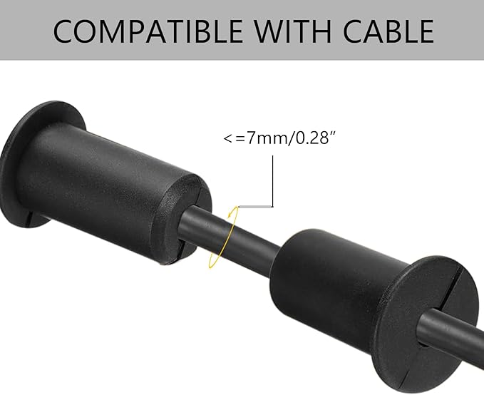 Starlink Cable Routing Kit for 3/4 Inch Wall Hole, 2Pcs Silicon Wall Grommet for Starlink Ethernet Cable Wall Pass Through, Starlink Cable Routing Accessories,Black
