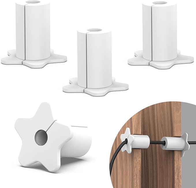 Starlink Cable Grommet for 5/8 Inch Wall Hole,Starlink Wall Grommet,Silicone Wall Cable Grommet for Starlink Ethernet Cable(White,4PCS)