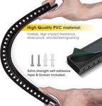 Cable Raceway Kit, Stageek Cable Management System Open Slot Wiring Raceway Duct with Cover, On-Wall Concealer Organizer for Cable Pass to Hide Wires Cords for TVs, Computers - 9x15.4inch, Black