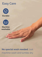 Extra Deep Twin XL Fitted Sheet - Hotel Luxury Single Fitted Sheet Only - Easily Fits 18 inch to 24 inch Mattress - Ultra Soft, Wrinkle & Fade Free w/Extra Deep Pockets - Breathable & Comfy - Cream