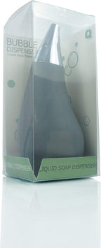 Kitchen Bathroom Counter top Squeezable Soap Dispensers Tear Drop Shape Bottle (Gray, ~7oz)
