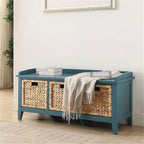 Acme Flavius Storage Bench in Teal