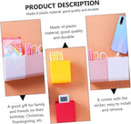 3pcs Bin Lids Included Wall-mounted Organizer Box Wall Bedside Shelf Cubbies Storage Bins Storage Box