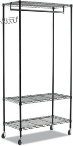 Alera Wire Shelving Garment Rack (Black)