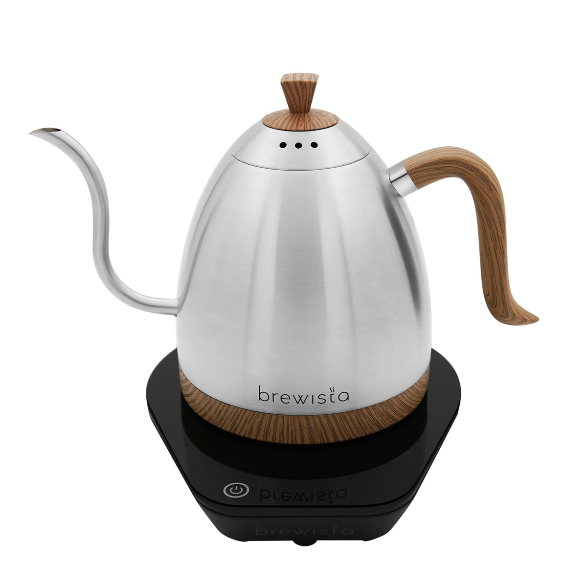 Brewista Artisan Electric Gooseneck Kettle, Water Boiler with LCD Panel, Precise Temperature Control, Fast Boiling and Keep Warm Settings for Pour-Over Coffee & Tea, Café, 1 Liter (Stainless Steel)