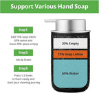 12OZ/350ML Ceramic Foaming Soap Dispenser Empty Hand Soap Dispenser Refillable Lotion Containers with Pump