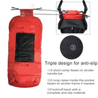 Waterproof Universal Stroller Bunting Bag, 3in1 Use Baby Sleeping Bag Adaptable for Most Strolllers, Central and Bottom Opens with Weather Strap to Aavoid Wind Go Between Zippers, Toddler 6-36M