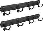 SOLVEX Coat Rack Wall Mount,2 Pack Coat Hooks Wall Mount, Hat Rack Key Holder Bag Hanger for Wall,Wall Hooks for Hanging,Purse Hanger Towel Hooks for Bathroom SP-60302-N