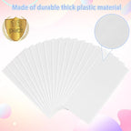 16 Pack White Plastic Tablecloth for Rectangle Tables, Premium Decorative White Disposable Table Cloths for Parties, Bulk Rectangle Party Table Cover for Birthday, Wedding, Anniversary, 54 x 108 Inch