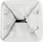 Cube Storage Bins, Collapsible Fabric Storage Cubes Bins, 11 Inch Cube Storage Bins with Handles, Foldable Storage Cubes (White/Navy, 6Pack)