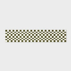 EVERGRACE Checkered Plaid Area Rug 2x10, Soft Fuzzy Faux Wool Rugs Washable Anti Slip Rugs Long Runner Carpet for Entryway Bedroom Living Room Hallway Kitchen Dining Room and Laundry, Olive Green