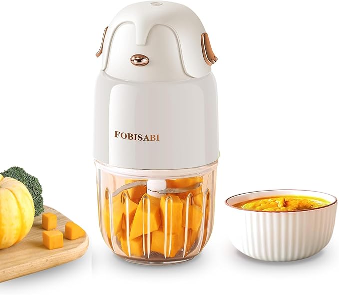 Baby Food Maker - Processor & Blender for Fresh Meals, Fruits, Veggies, Meat & Puree (White)