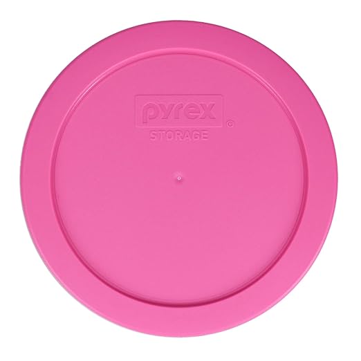 Pyrex 7201-PC Round 4 Cup Storage Lid for Glass Bowls (1, Berry Pink)