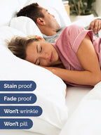 Extra Deep Pocket Cal King Sheets - 4 Piece Breathable & Cooling Bed Sheets - Hotel Luxury Bed Sheet Set - Soft, Wrinkle Free & Comfy - Easily Fits Extra Deep Mattresses - Deep Pocket White Sheets Set